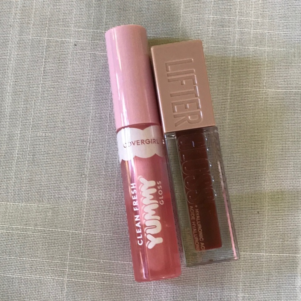Maybelline lip gloss candy drop hyaluronic acid cover girl fresh yummy lip gloss